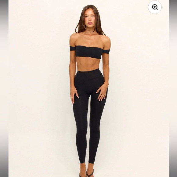 Crop Shop Boutique Black Form Scrunch Leggings - Picture 1 of 3